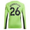 Original Fußballtrikot Manchester United Henderson 26 Torwart Heimtrikot 2023-24 Langarm Für Herren